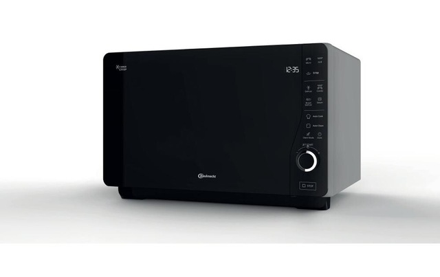 BAUKNECHT Mikrowelle »MW SL CH Schwarz/Silber« 800 W