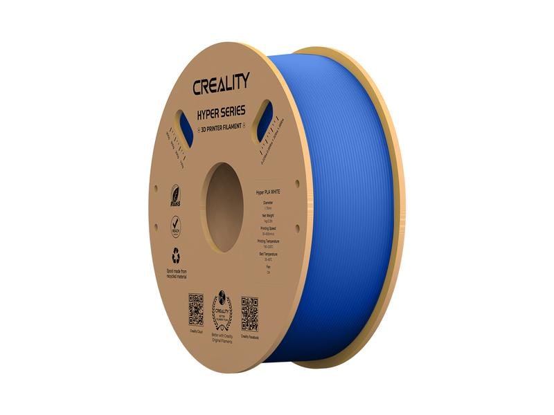 Creality Filament PLA Hyper, Blau, 1.75 mm, 1 kg Hochwertiges 1.75 mm PLA Hyper Filament für 3D Drucker