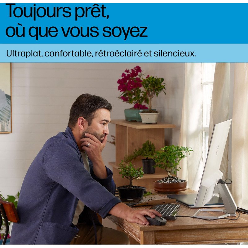 Clavier filaire HP 405 rétroéclairé