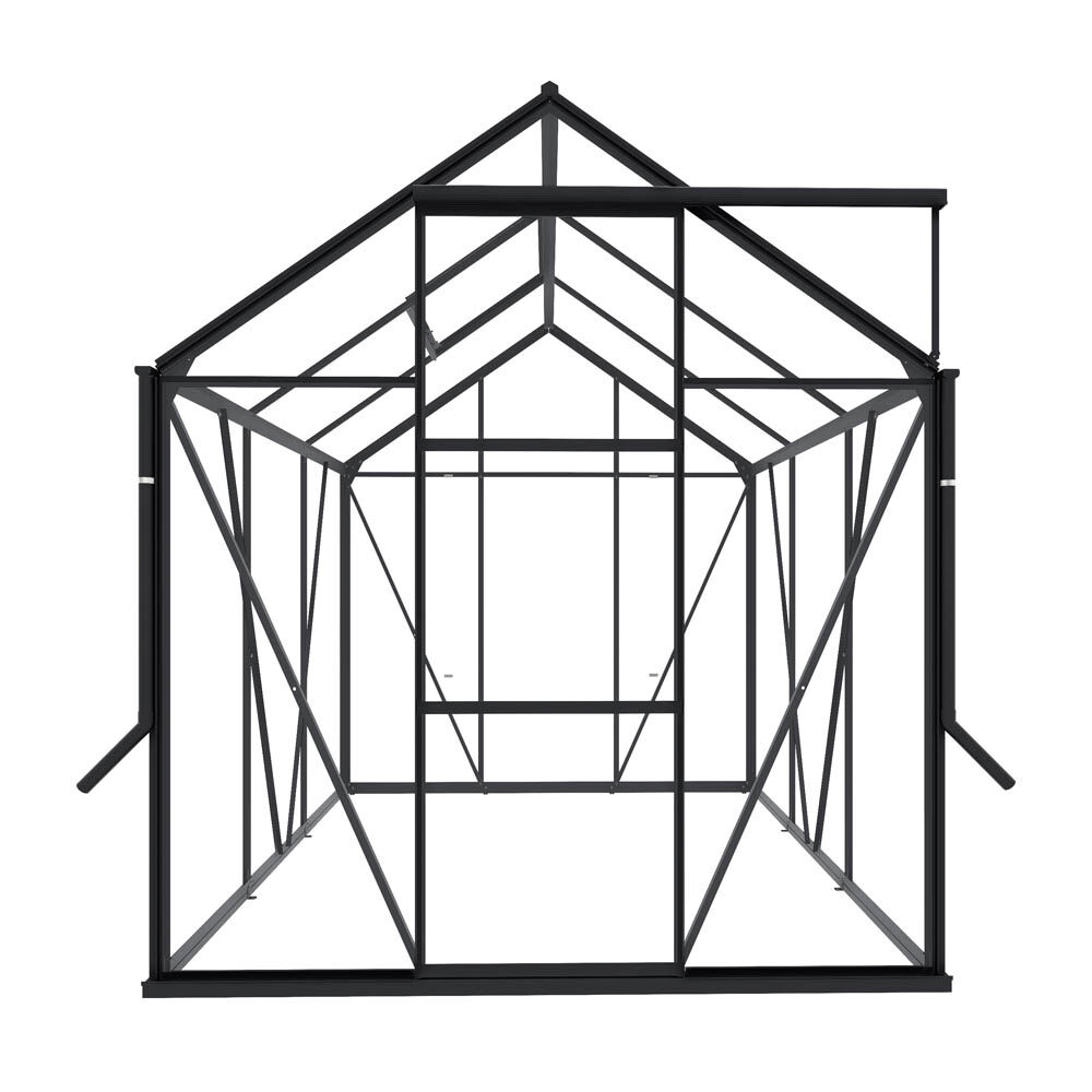 Royal Well Kate I - Tuinkas - zwart - 217x192x192 cm - Veiligheidsglas