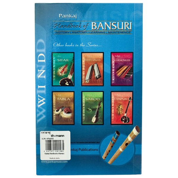 Pankaj Publications Handbook of Bansuri