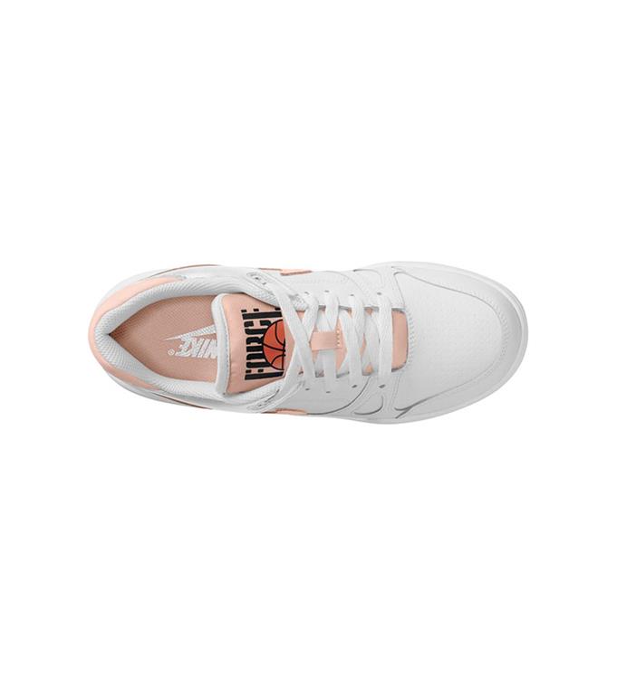 Nike Full Force Low Big Kids WHITE-ECHO-PINK-BRIGHT-MANGO-B