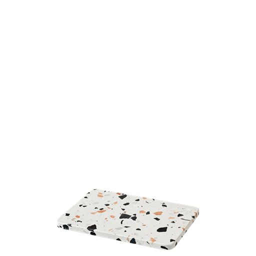 RIG-TIG by Stelton Serve-It Terrazzo Serveringsfad, Hvid Terrazzo, 16x23 cm