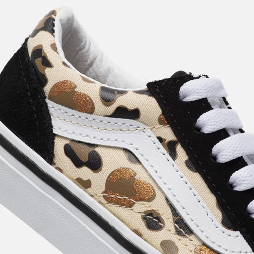 Vans Old Skool Leopard Glitter Sneakers zwart
