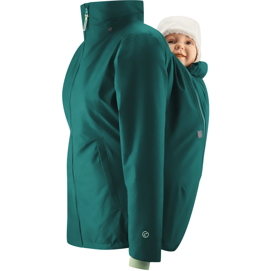 mamalila Winter-Tragejacke Winterfriend grün