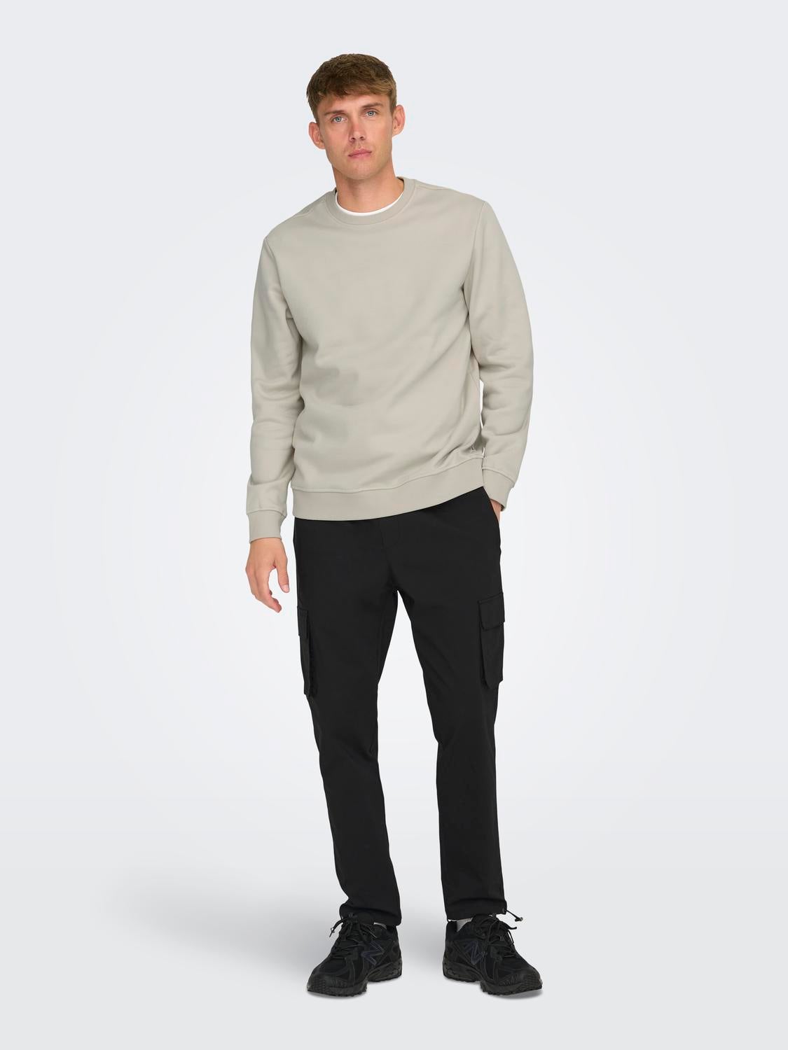 ONSCOMMON Slim Fit Cargo-Hose Black