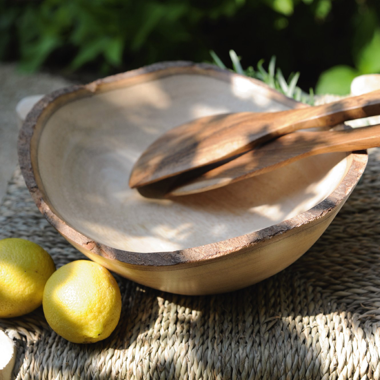 Schale mit Rinde, natur, Ø 23 cm, H 8 cm von fischer's lagerhaus