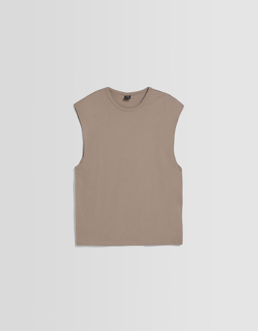 Camiseta oversized sem mangas