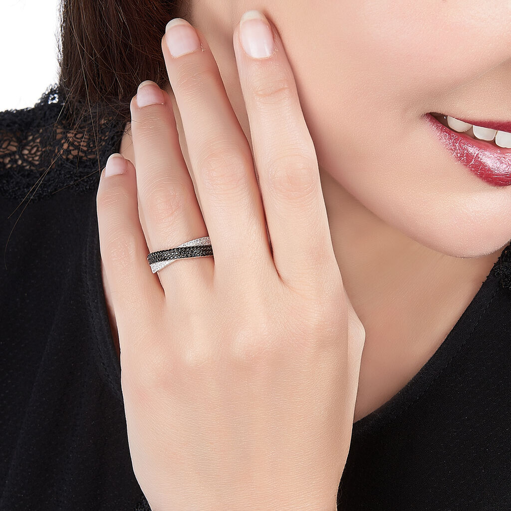 Bague Delea Argent Blanc Oxyde De Zirconium