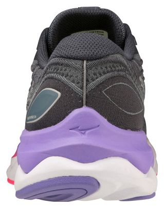 Chaussures de Running Mizuno Femme Wave Skyrise 4 Gris Violet