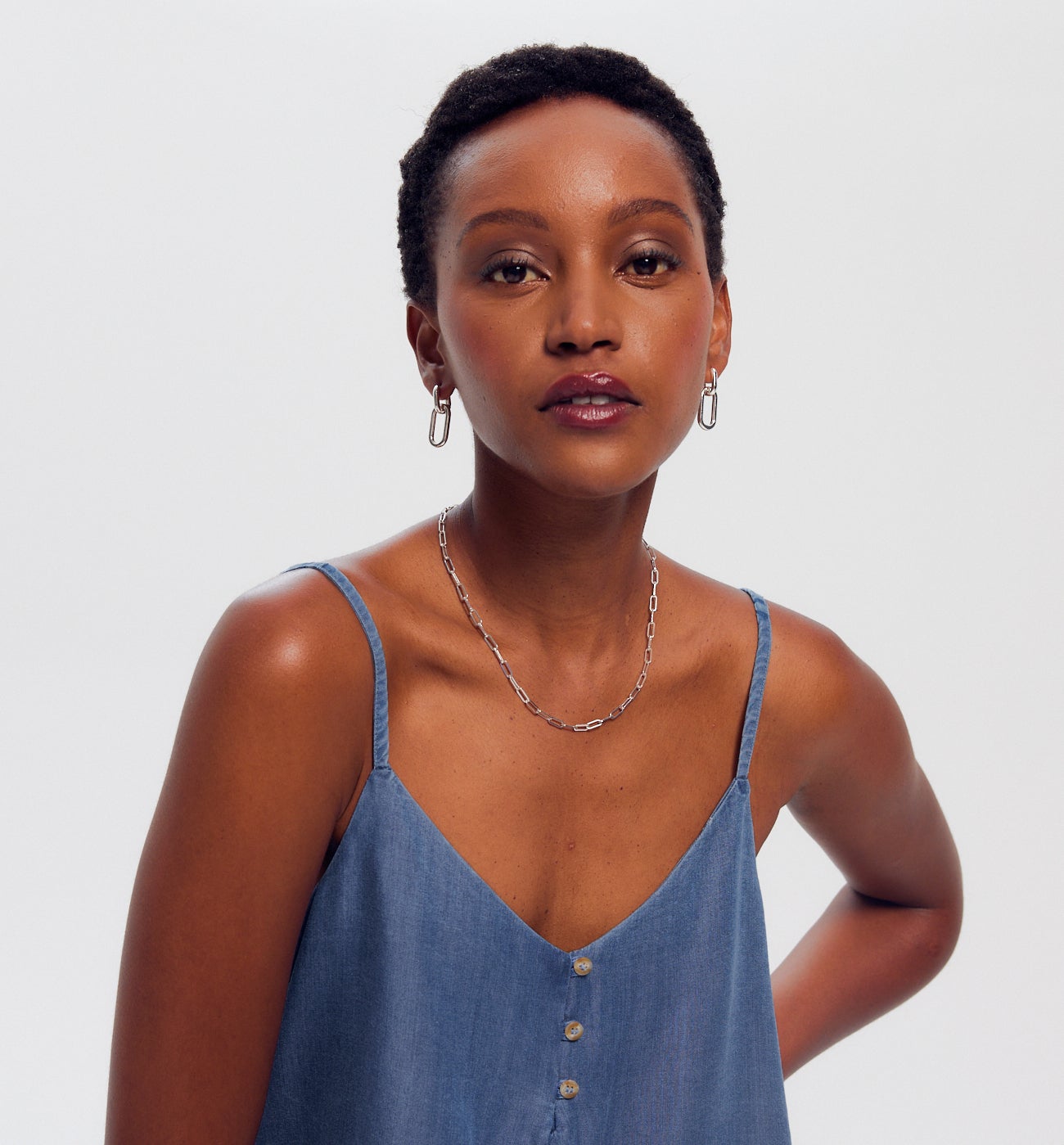 Top en lyocell Femme - Jean moyen