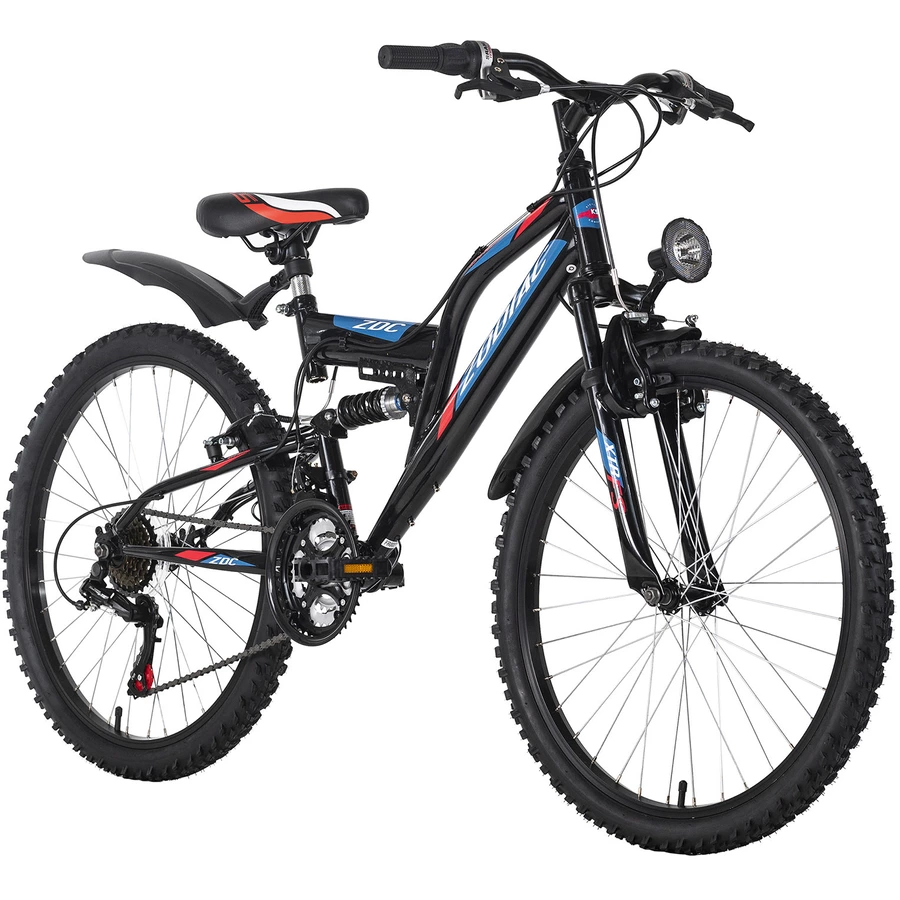 KS Cycling Kinder-Mountainbike ATB 24'' Zodiac RH 38 cm Schwarz-Rot