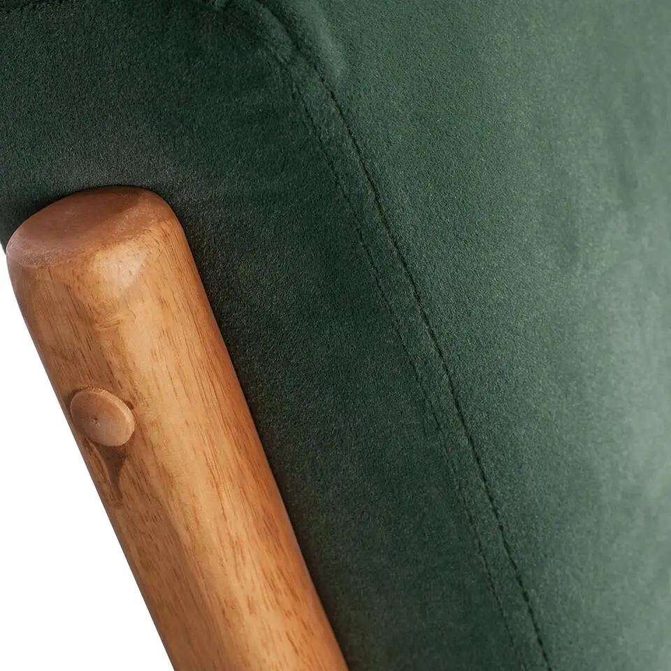WOOOD Mark Fauteuil - Velvet - Flesgroen - 75x67x82