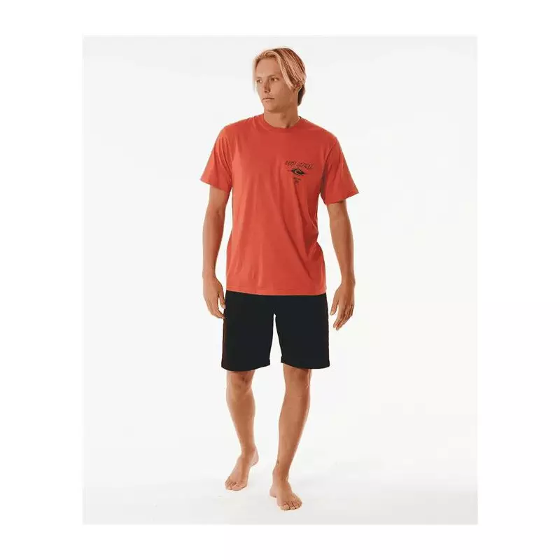 Teeshirt RIPCURL Fade Out Icon Tee Spiced Rum XS