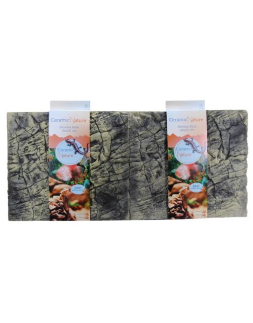 Ceramicnature Cn Slimline Rock Colorado Brown Bruin - Aquarium - Achterwand