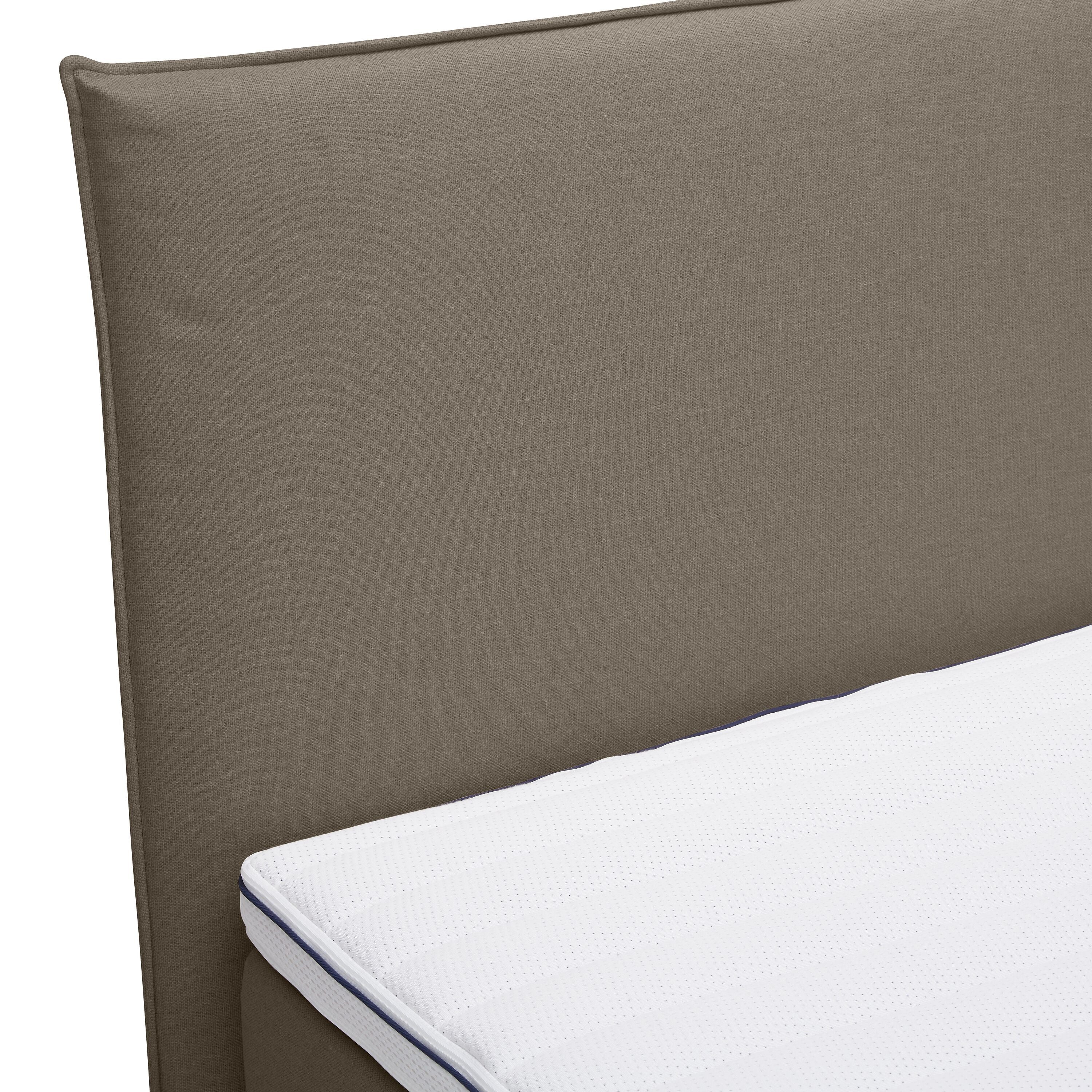 bico GOODNIGHT Boxspringbett - Hellgrau / B: 160.0 cm x T: 200.0 cm