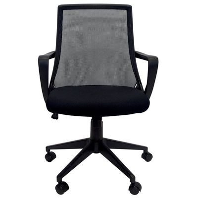 Fauteuil de bureau ALEX - accoudoirs fixes - noir