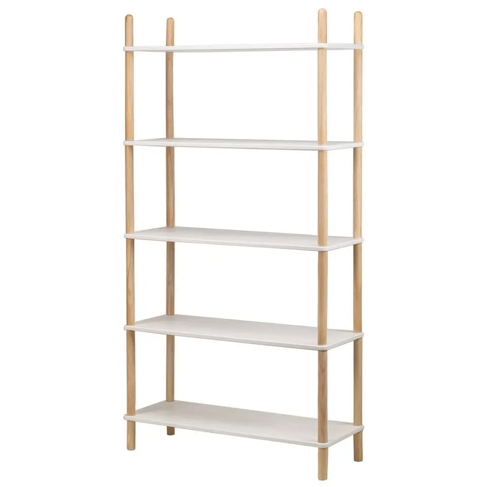 Etagère in Scandinavische stijl van massief wit grenen