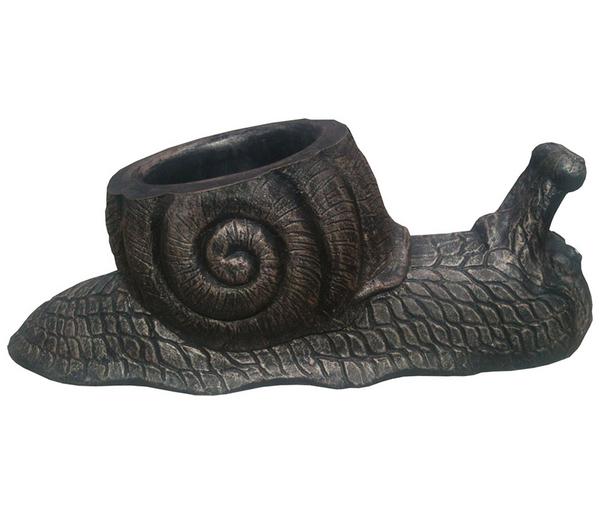 Roto Kunststoff-Pflanztopf Schnecke, bronze,