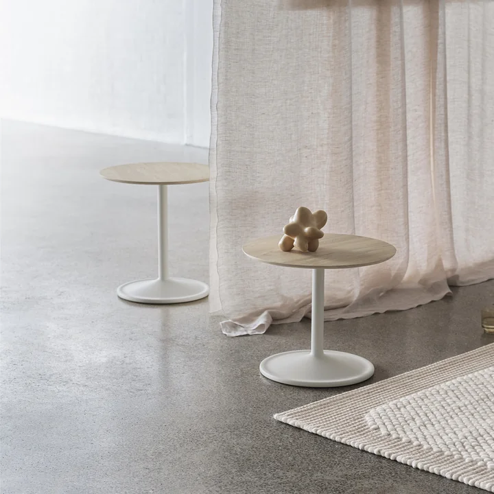 Muuto - Soft Beistelltisch, Ø 41 cm, H 40 cm, grau