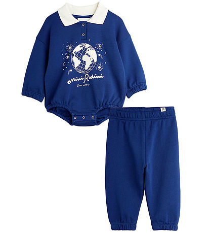 Mini Rodini Sweats?t - Body/Sweatpants - Society - Blåe