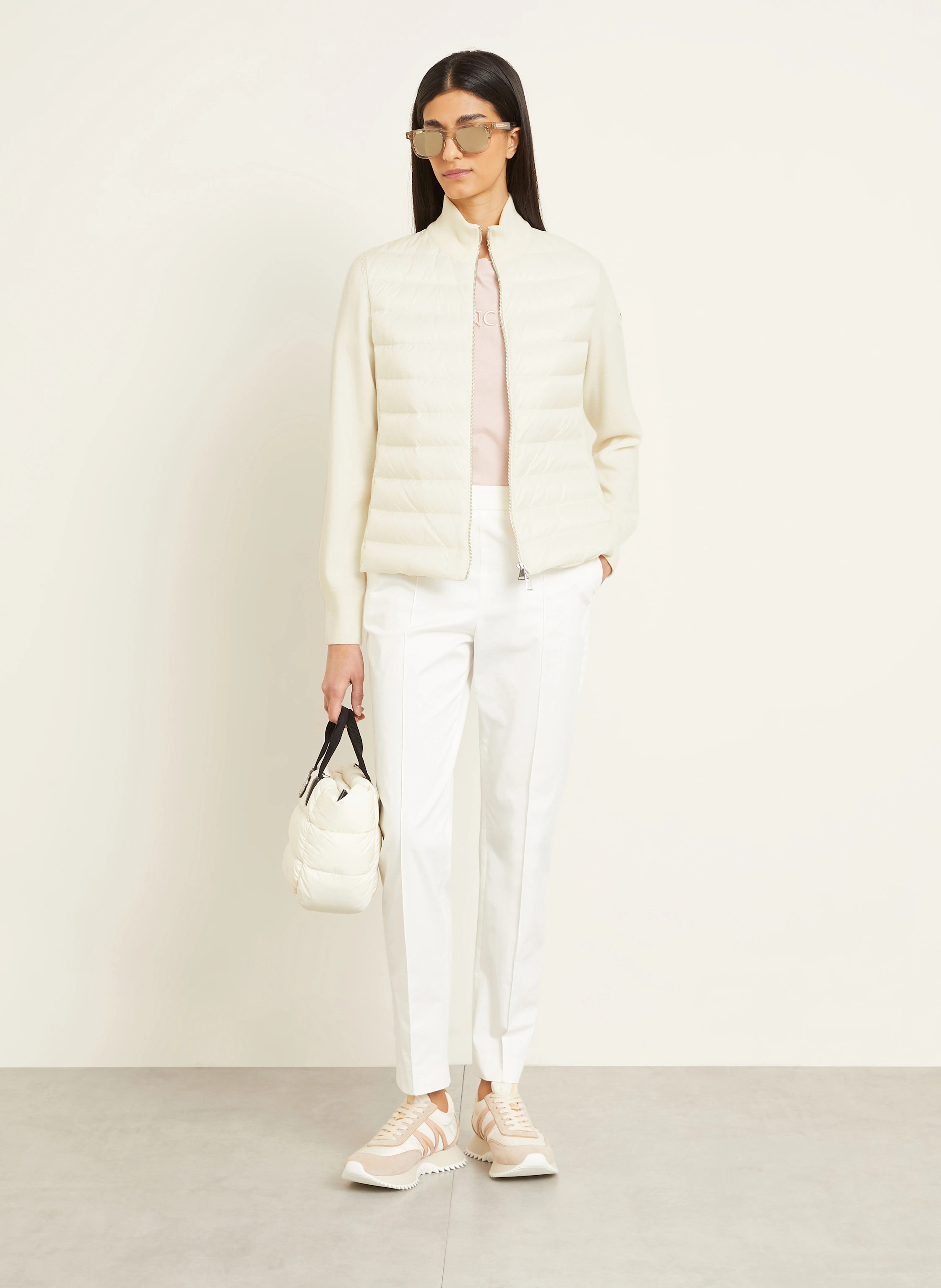 MONCLER Daunenjacke im Materialmix