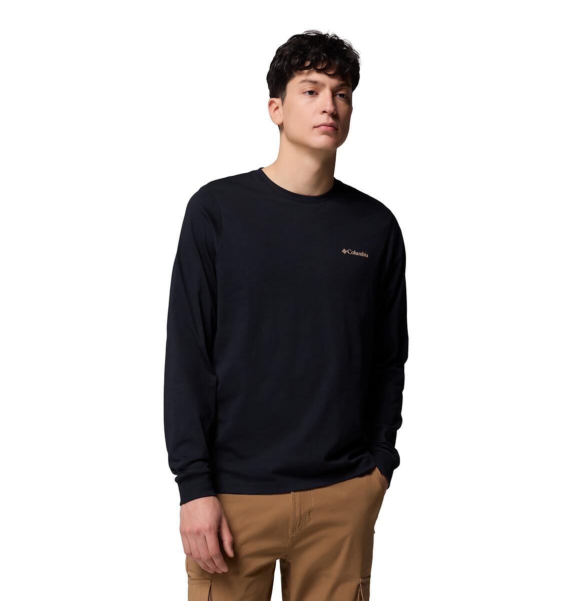 COLUMBIA<br>Camiseta de manga comprida com logotipo nas costas