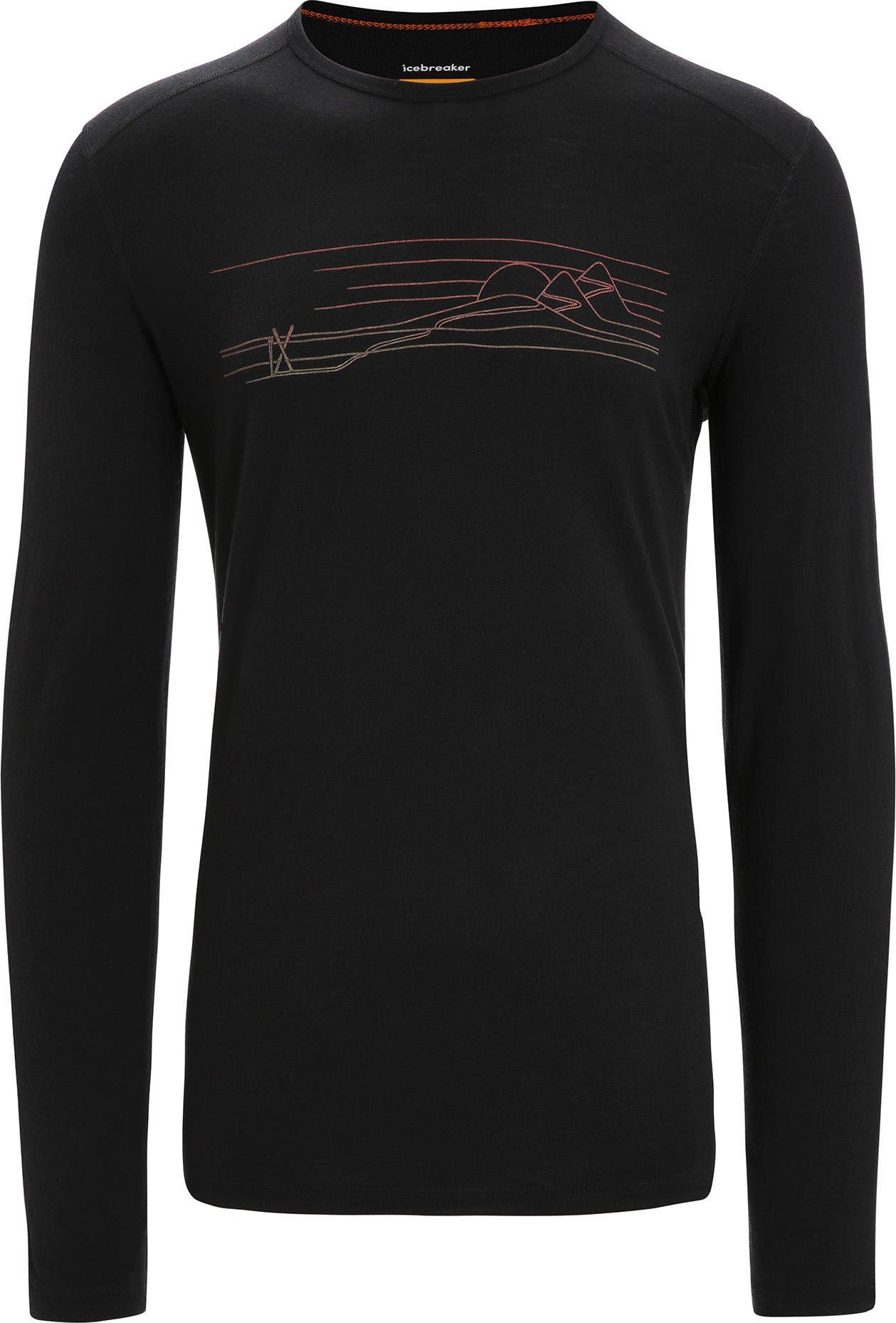 200 Oasis LS Crewe Ski Strip Herre Black