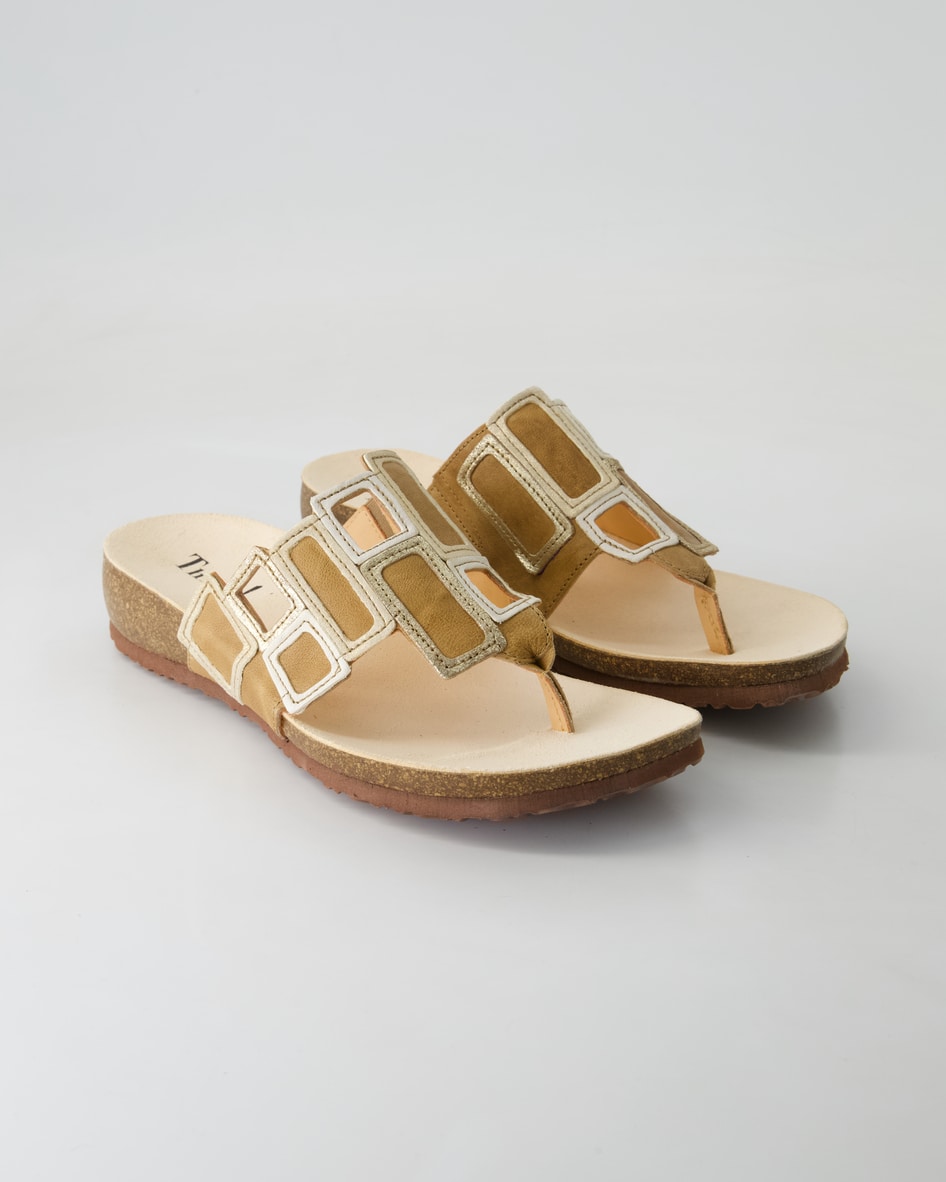 Think 3-001136-4000 Pantoletten in Beige