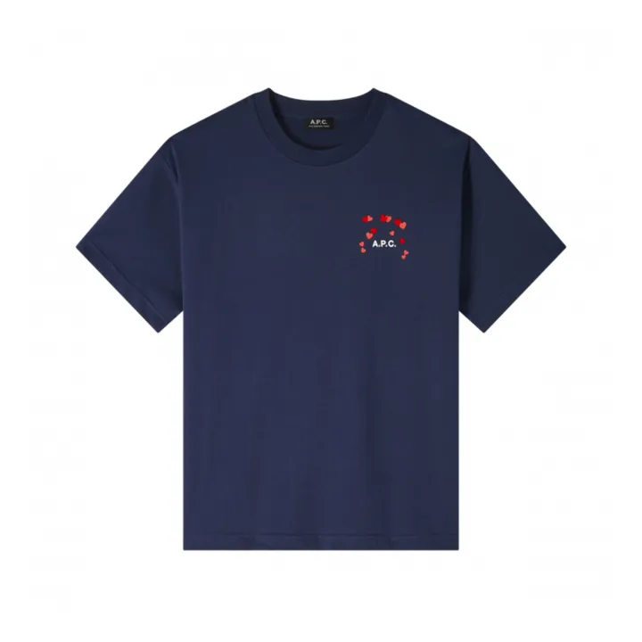 A.P.C. T-shirt Amo Coton Bio | Bleu marine