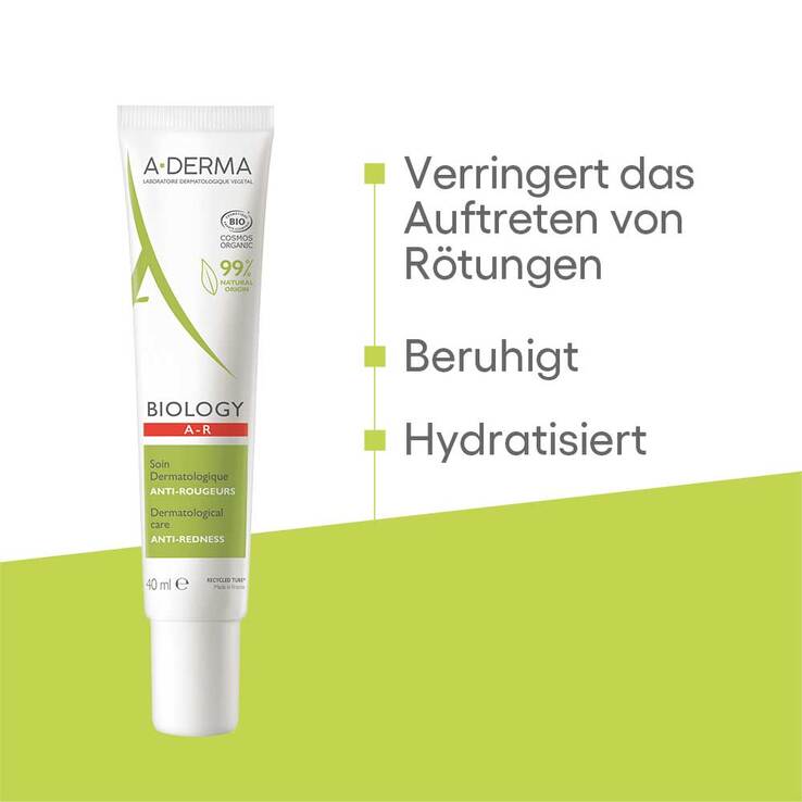 A-Derma Biology Anti-Rötungspflege dermatologisch, 40 ml
