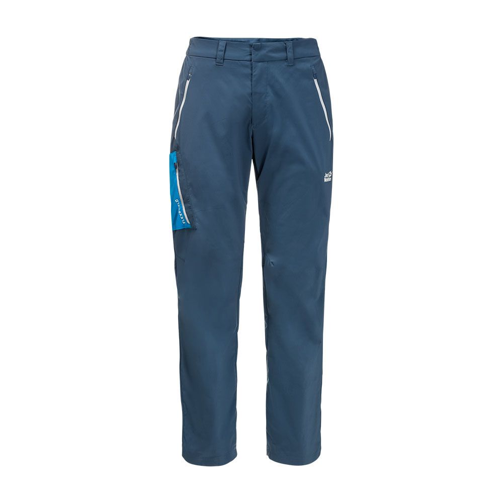 Jack Wolfskin OVERLAND SOFTSHELL - Pantalon Homme thunder blue