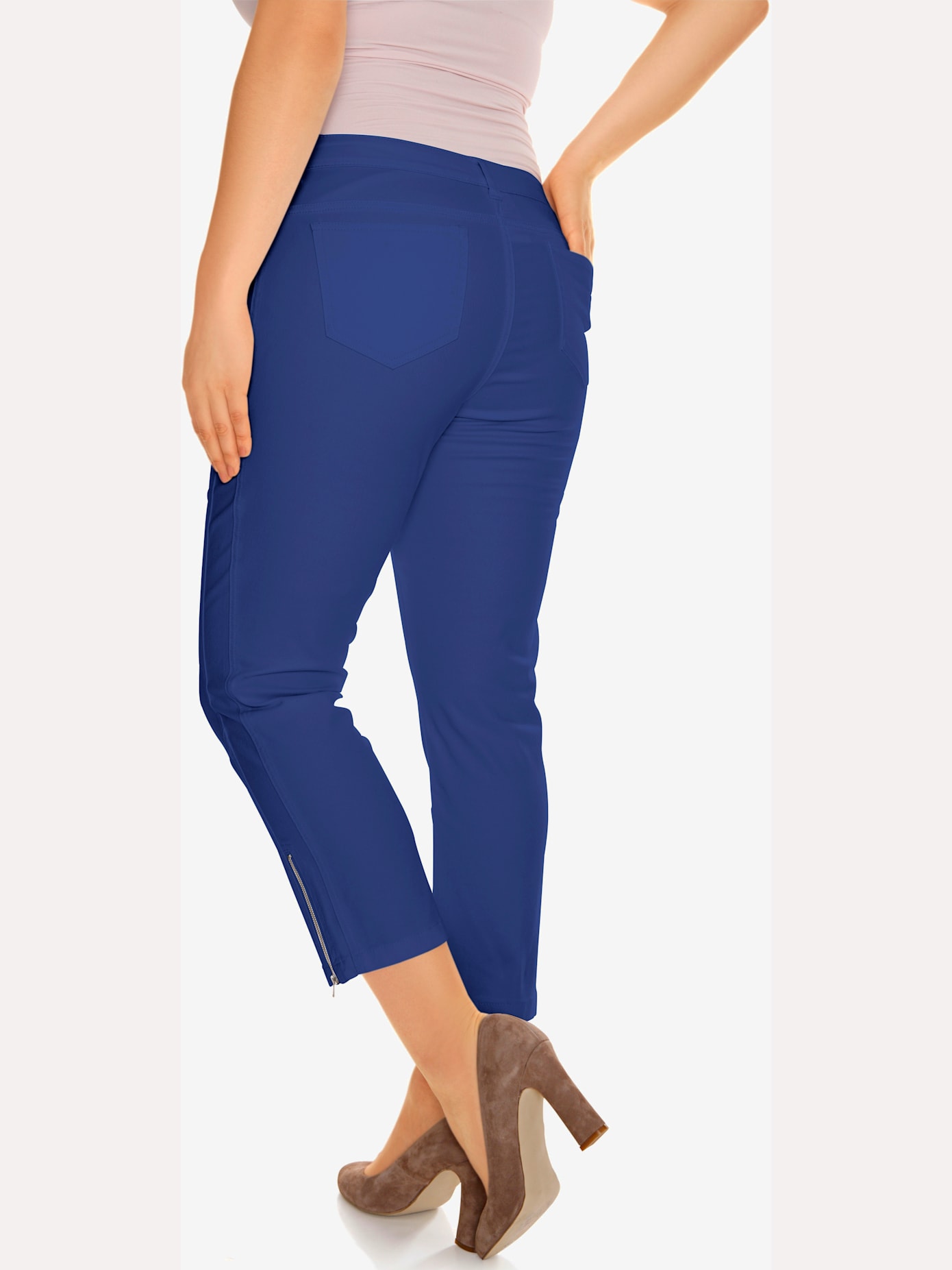 Pantalon effet ventre plat coupe skinny