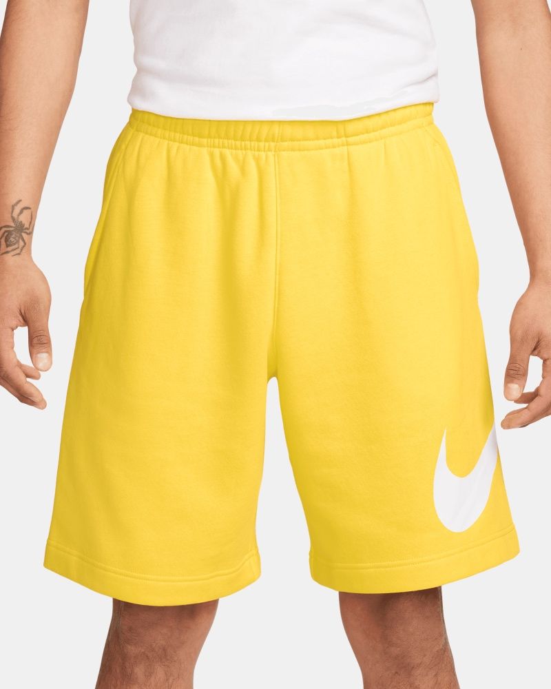 Short Nike Sportswear Club Jaune & Blanc pour homme