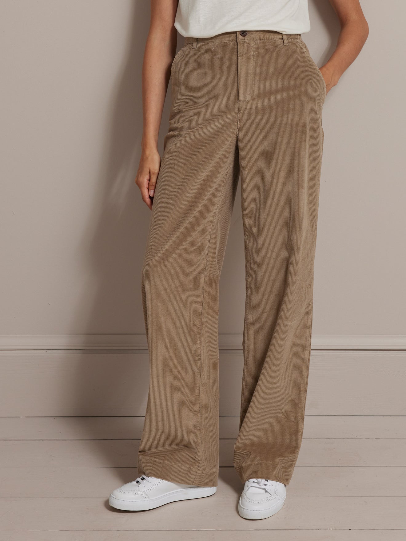 Pantalon velours Wide Leg femme Émilie