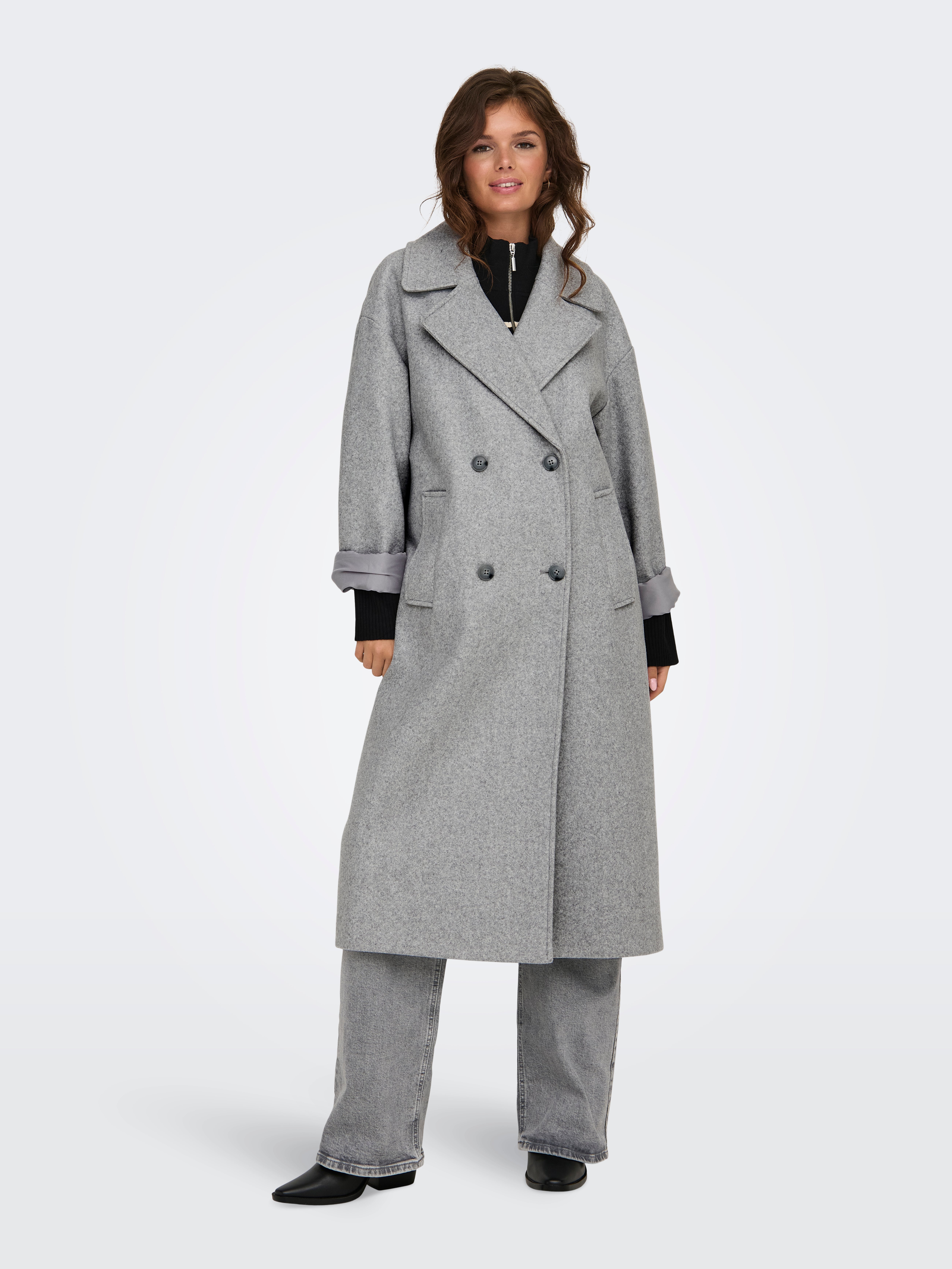 ONLWEMBLEY Mantel Light Grey Melange
