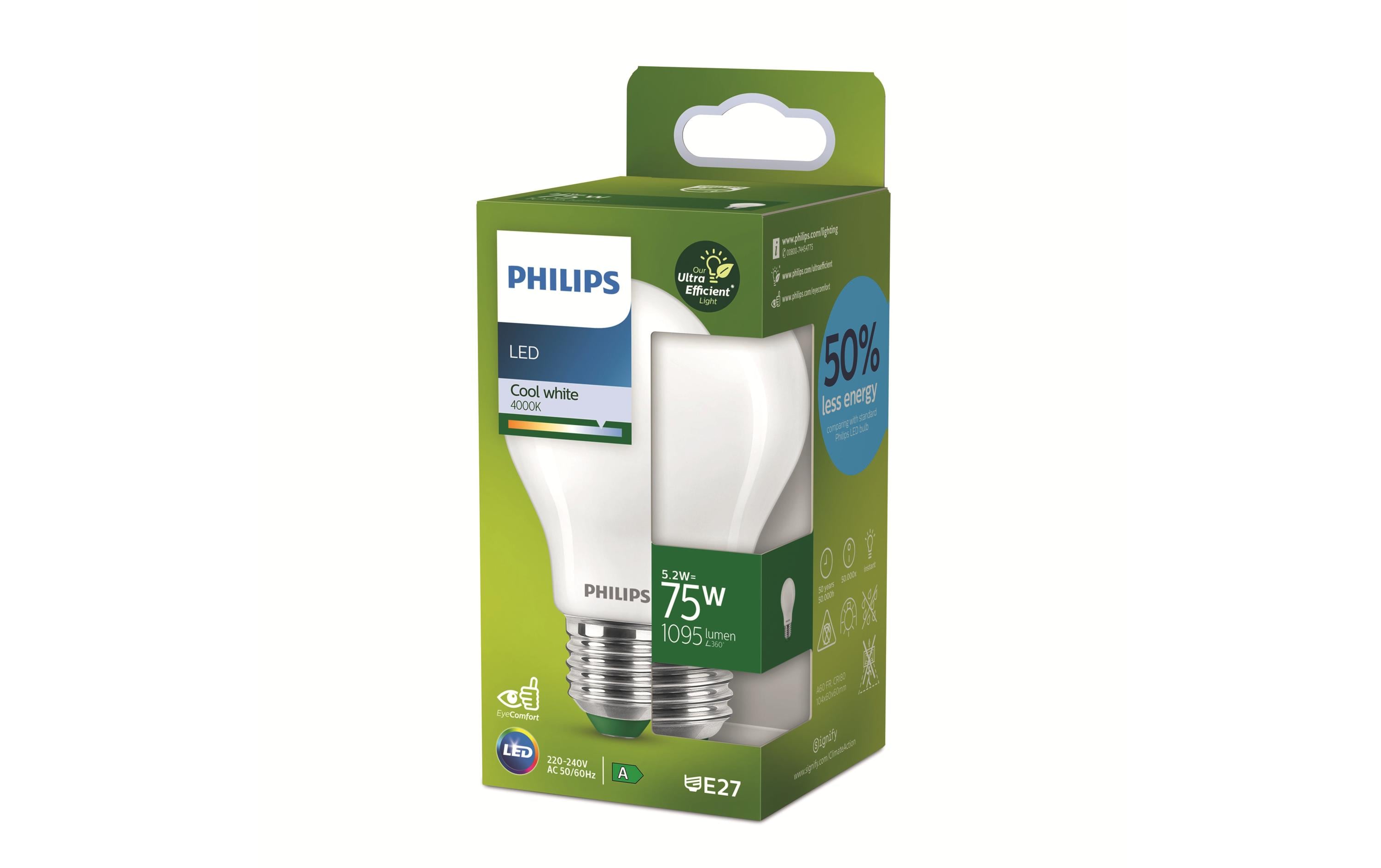 Lampe E27 LED, Ultra-Effizient, Neutralweiss, 75W ErsatzUltraeffizientes LED-Leuchtmittel