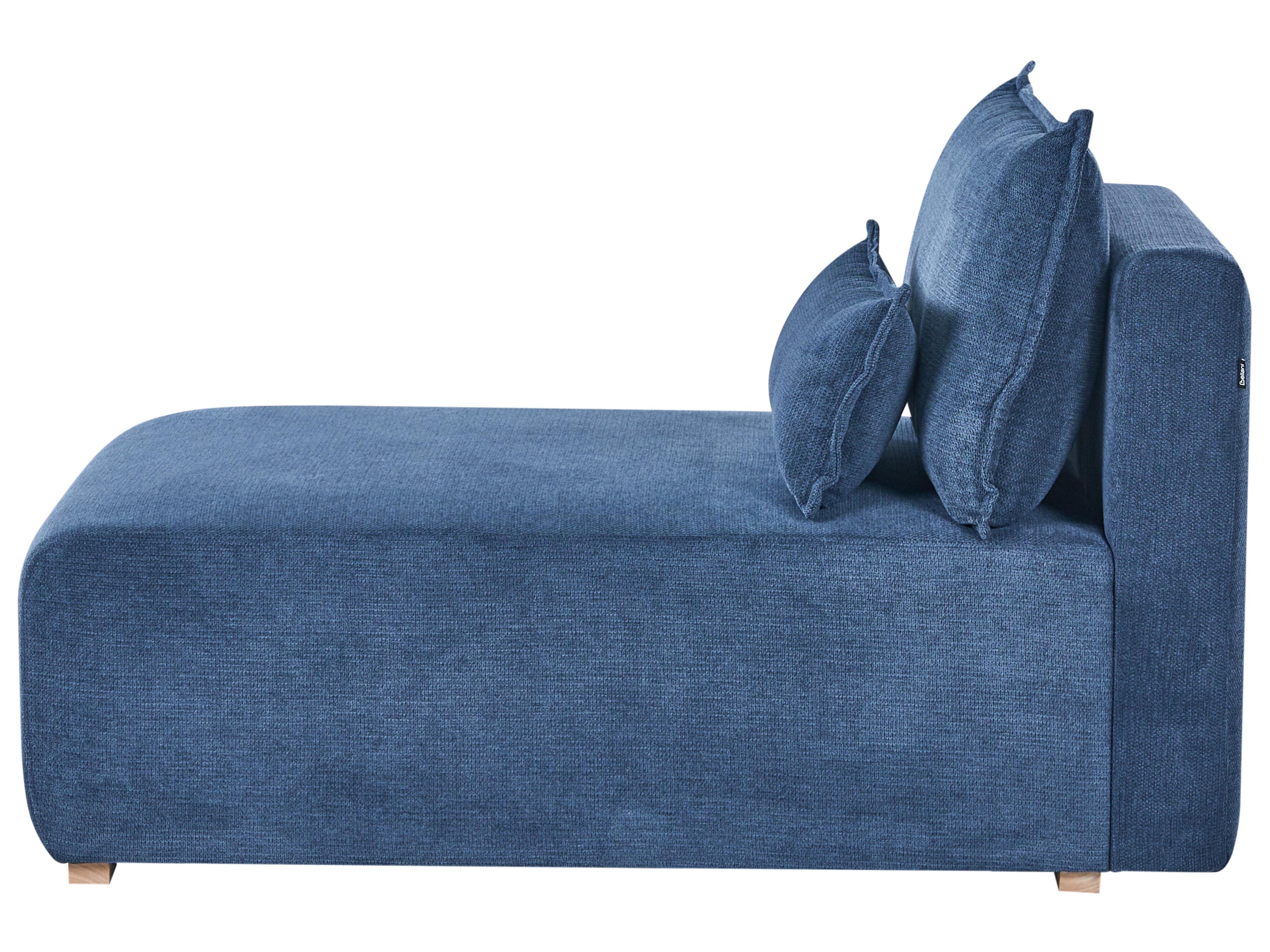 Modulaire U-vormige bank NERBO Stof Blauw