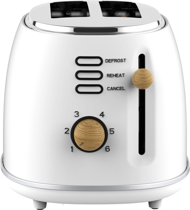 Witt WITT PREMIUM 2-SLICE TOASTER WOOD WHITE White