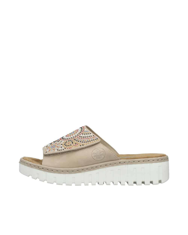 Rieker dame slippers - Beige