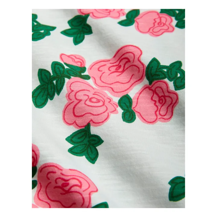 Mini Rodini Robe et T-Shirt Superposé Coton Bio Rose | Noir