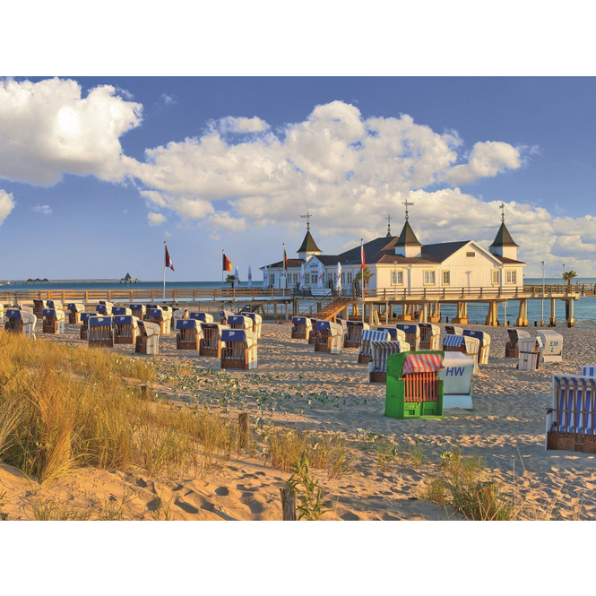 Puzzle - Strandkörbe in Ahlbeck - 500 Teile