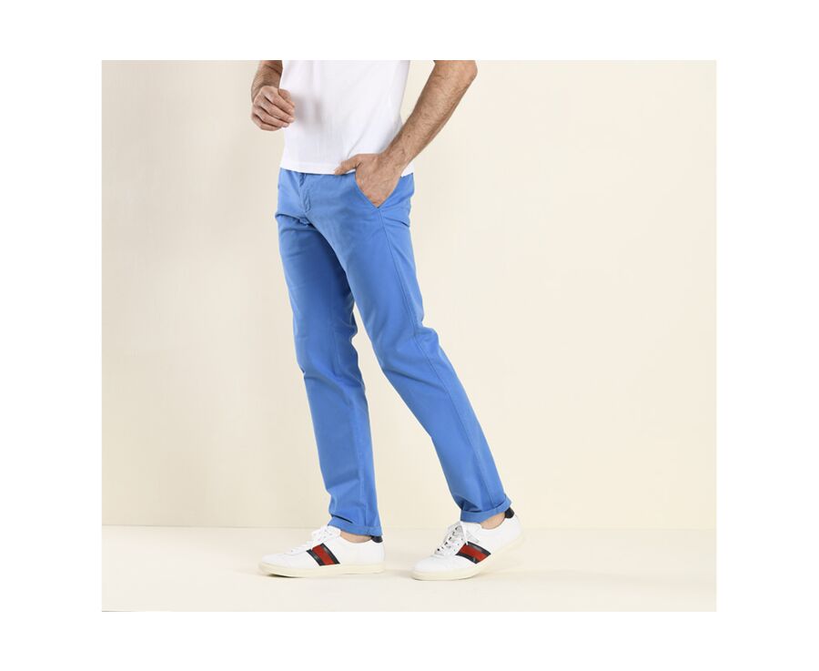 Pantalon chino homme Bleu Azur - KYRK