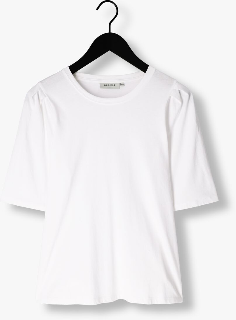 MSCH COPENHAGEN ecru msch copenhagen t-shirt mschbettia organic puff tee