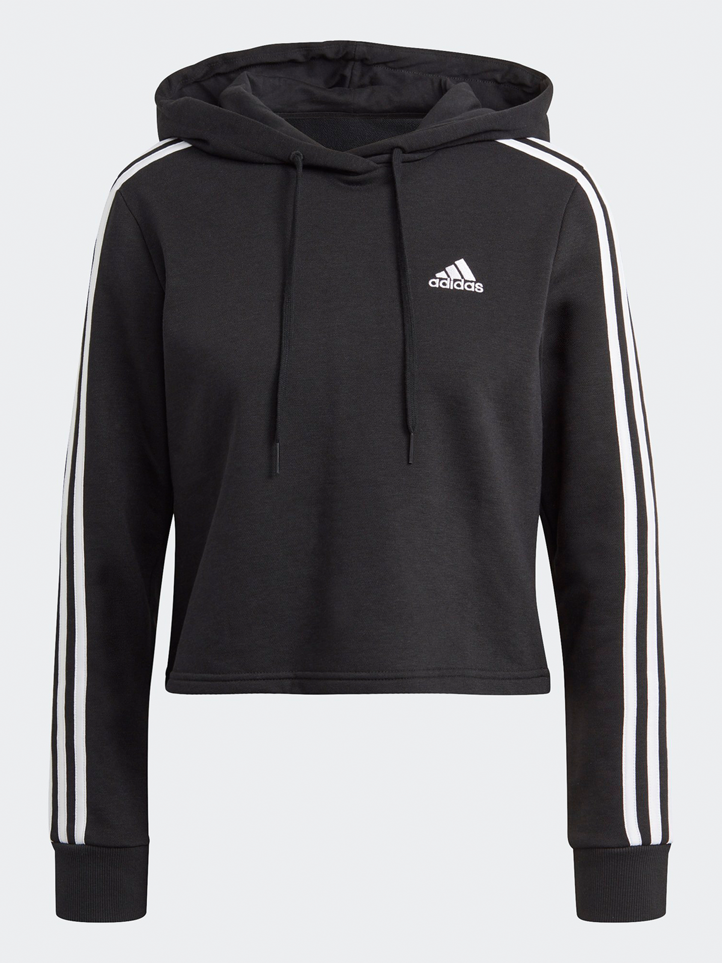3-Stripes Full Zip Crop Hoodie