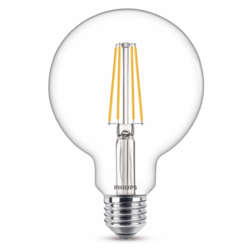 Philips LED globe E27 60W filament helder niet dimbaar