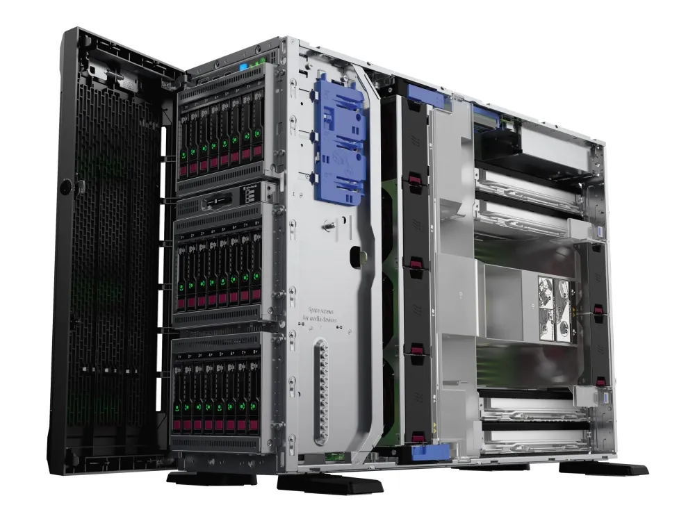 HPE ProLiant ML350 Gen10 Base - Server - tower 4U - 2-vejs - 1 x Xeon Silver 4208 / op til 3.2 GHz - RAM 16 GB - SATA/SAS - hot-swap 2.5