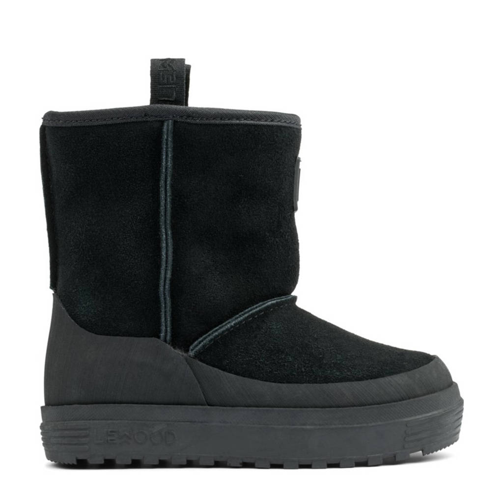 Liewood Mattiegevoerde suède enkelboots zwart