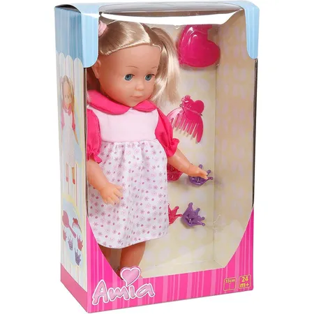 Vedes Amia Puppe mit Haar, 33 cm, inklusive Zubehör