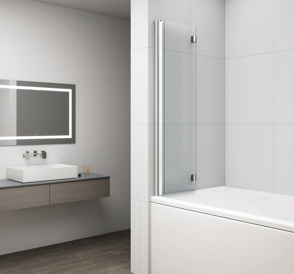 Polysan Rota draaibare badwand 90x150cm chroom